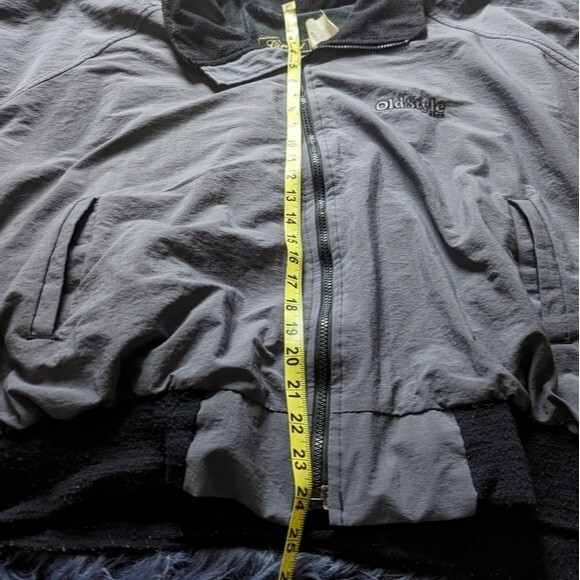 Vintage Girard Old Style Beer Gray Logo Nylon Windbreaker Jacket Size 2XL - Picture 4 of 10